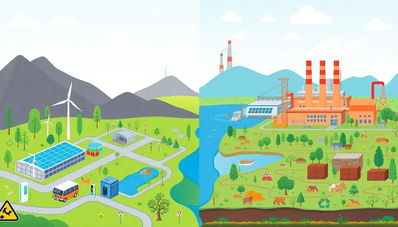 What are the environmental impacts of lithium-ion batteries versus lead-acid batteries
