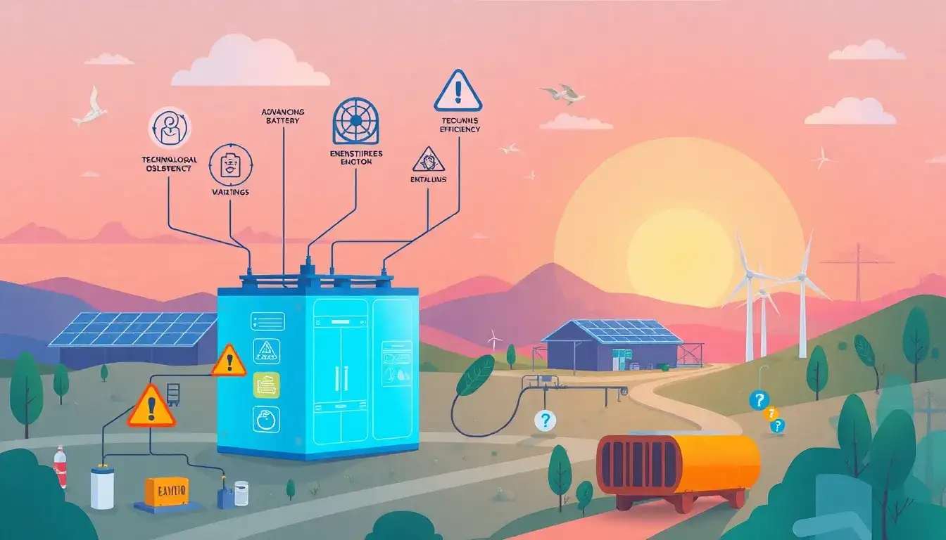 What are the main technology risks that lenders assess in energy storage projects