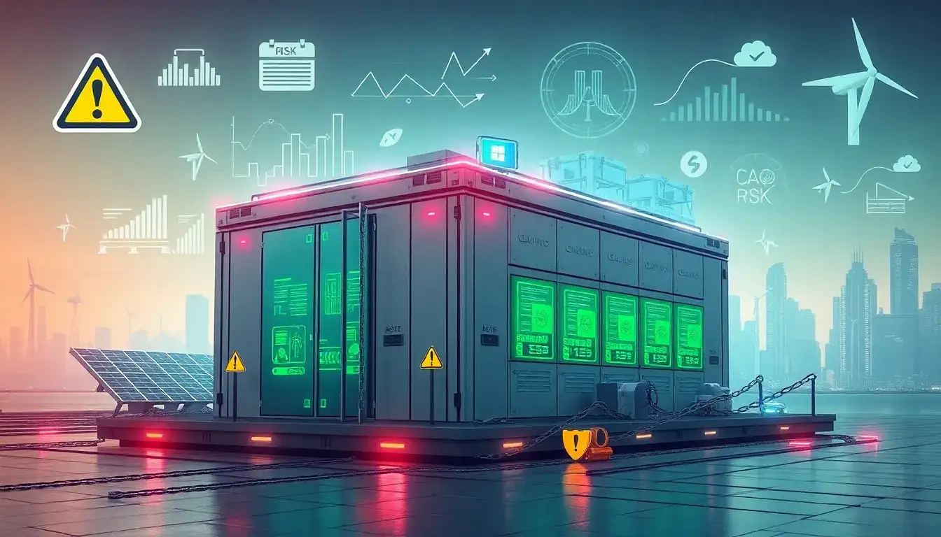 How do technology risks impact the financing of energy storage projects