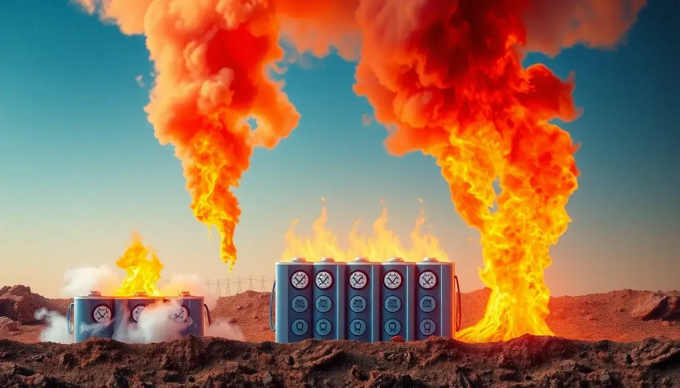 What are the main operating risks associated with lithium-ion batteries in energy storage projects