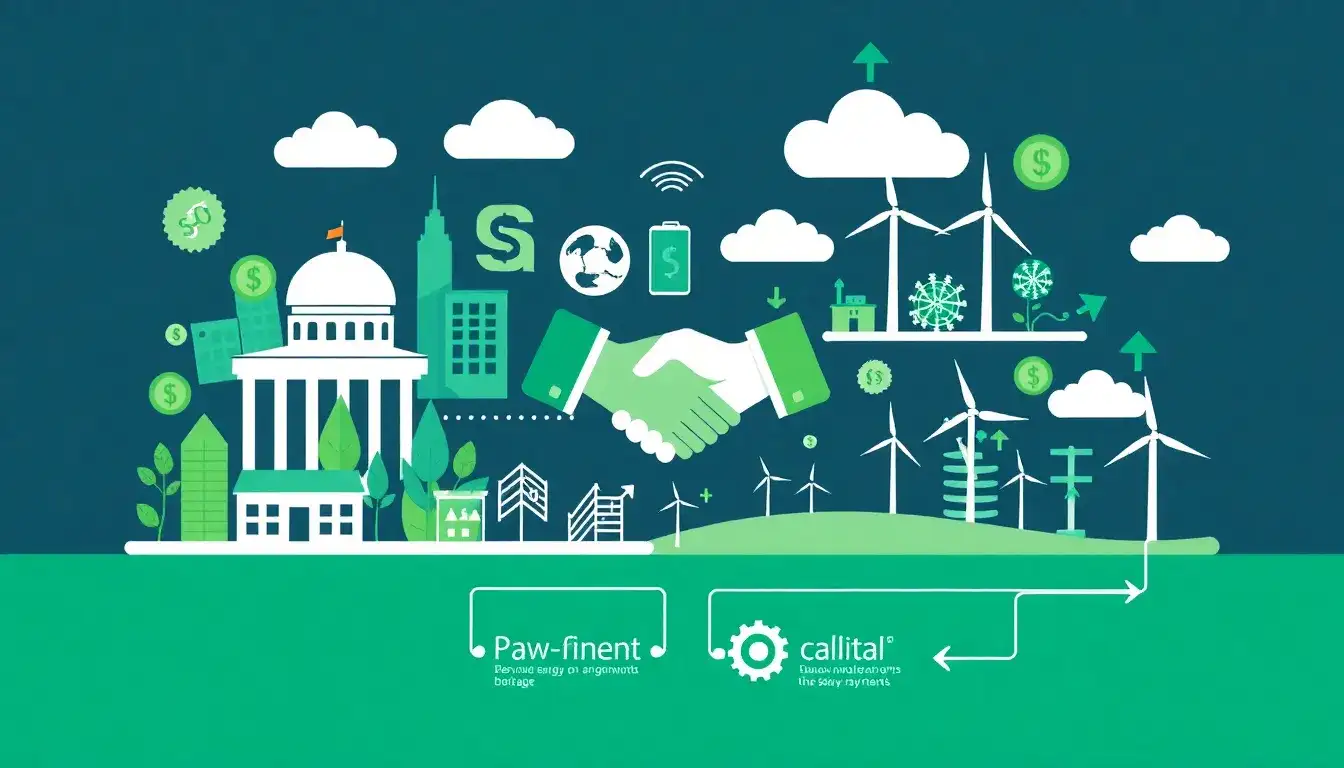 What role do public capital providers play in blended financing for energy storage