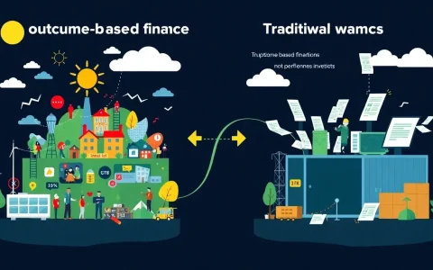How does outcome-based financing compare to traditional financing models for energy storage