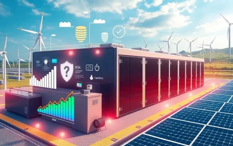 How do performance guarantees and equipment warranties affect the risk profile of energy storage projects