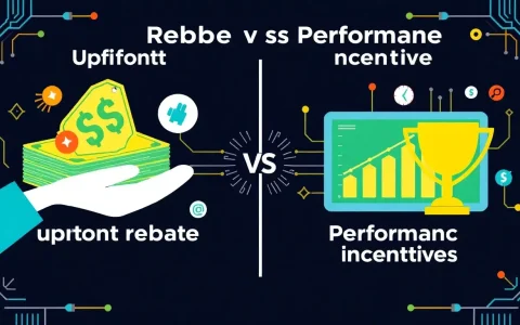 What is the difference between upfront rebates and performance incentives