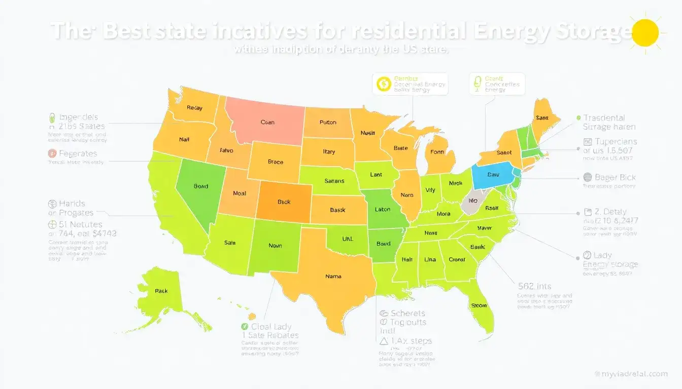 What are the best state-specific incentives for residential energy storage