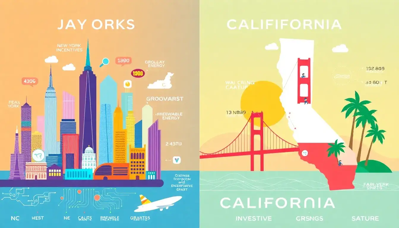 How competitive are the incentive programs in states like New York and California