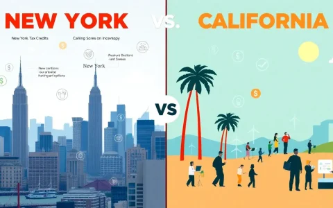 What are the main differences between New York and California's incentive programs