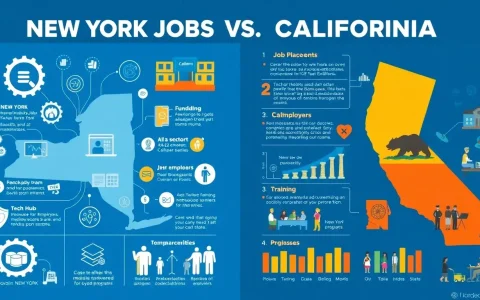 How competitive is the Excelsior Jobs Program in New York compared to similar programs in California