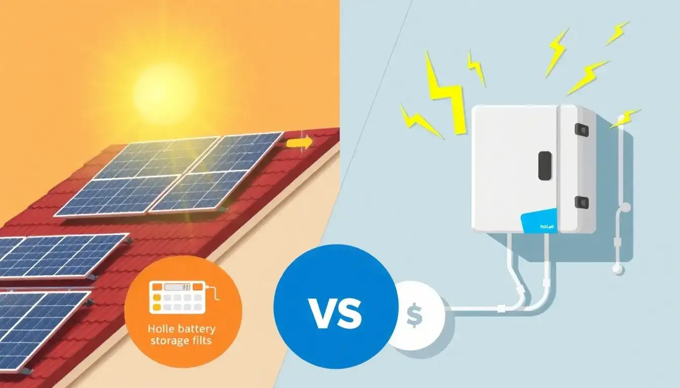 How does the tax credit for energy storage differ from that for solar systems