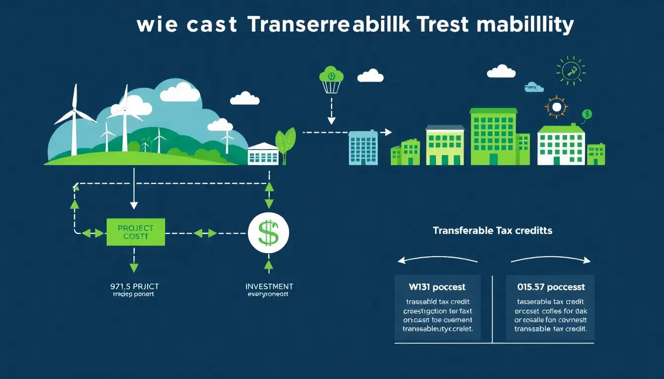 How does the transferability of tax credits affect the overall cost of clean energy projects