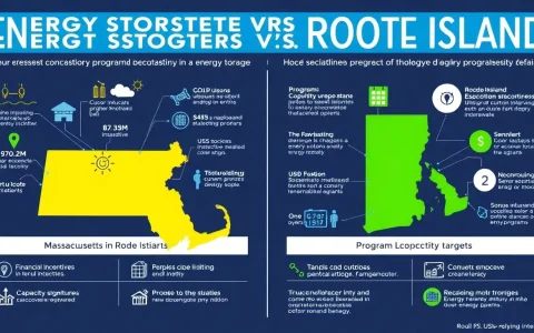 What are the key differences between the energy storage incentive programs in Massachusetts and Rhode Island