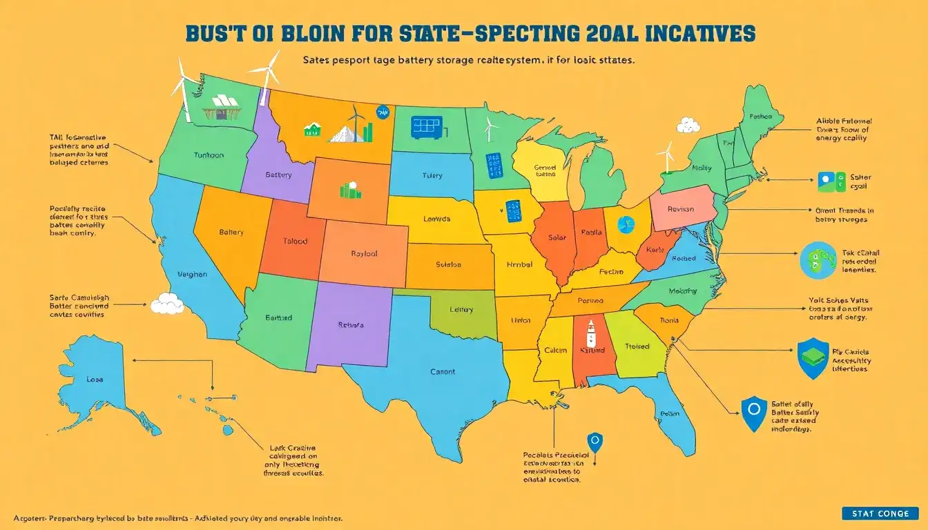 Are there any state-specific incentives for battery storage systems