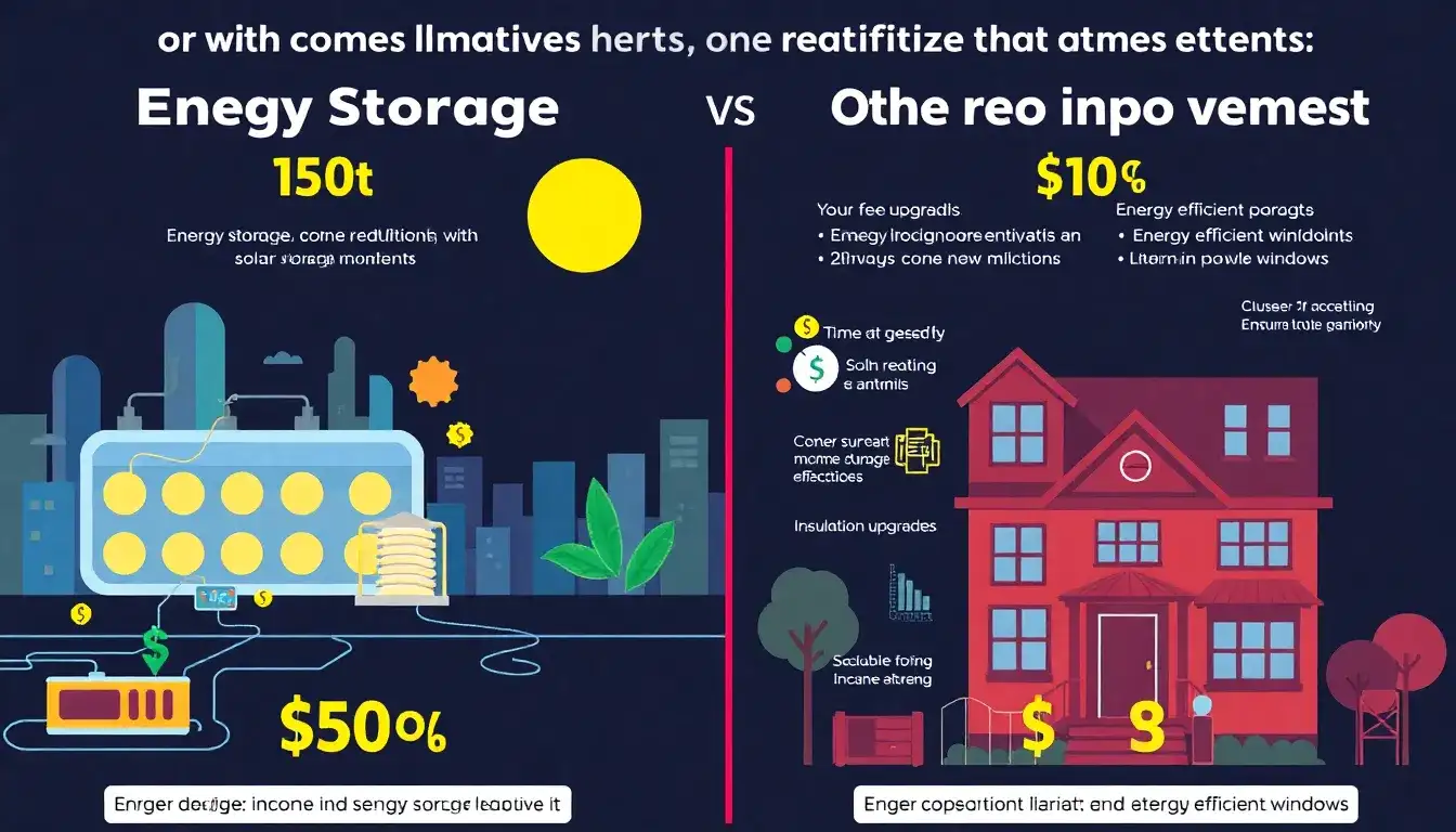 How do income restrictions differ for energy storage incentives compared to other home improvement credits