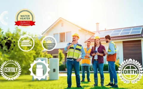 Are there any specific certifications required for solar water heaters