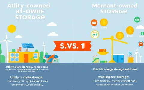 How does utility-owned storage compare to merchant-owned storage in terms of cost savings