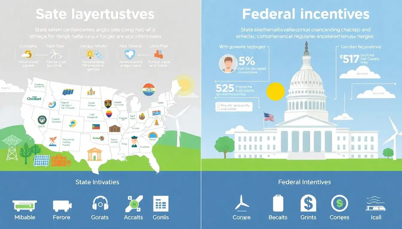 How do state-level incentives compare to federal incentives for energy storage