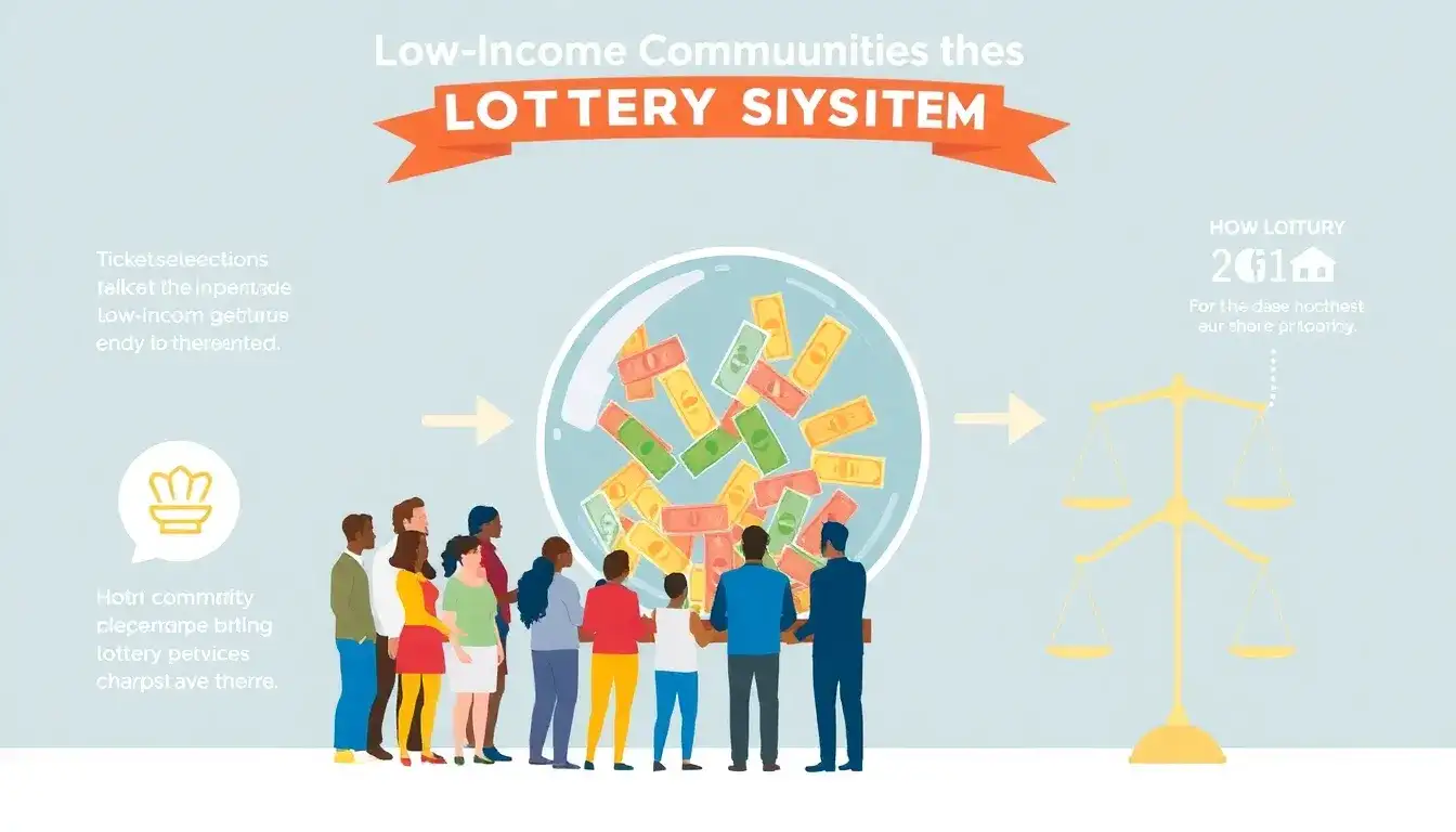 How does the lottery system work for the Low-Income Communities Bonus Credit Program