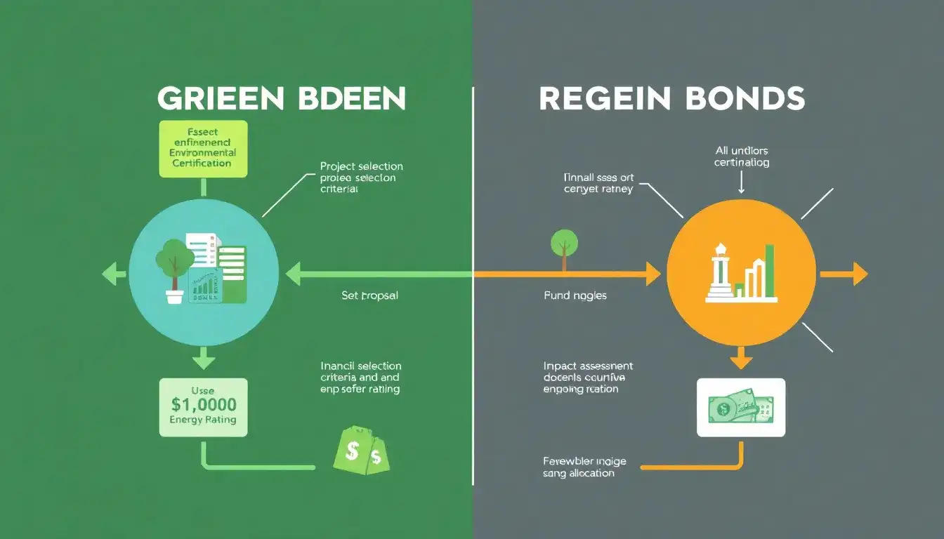 How does the issuance process of green bonds differ from regular bonds