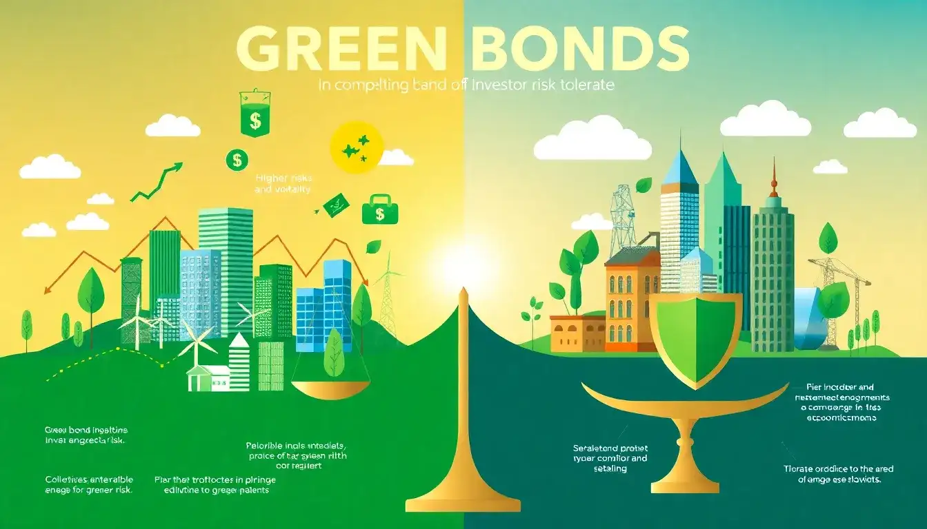 How do green bonds impact investor risk tolerance
