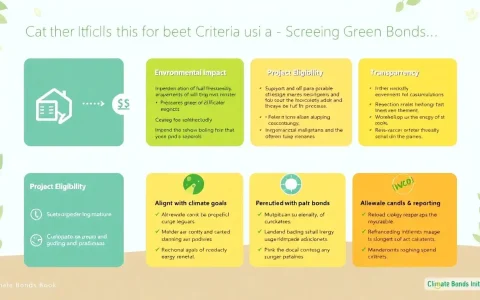 What criteria does the Climate Bonds Initiative use to screen green bonds