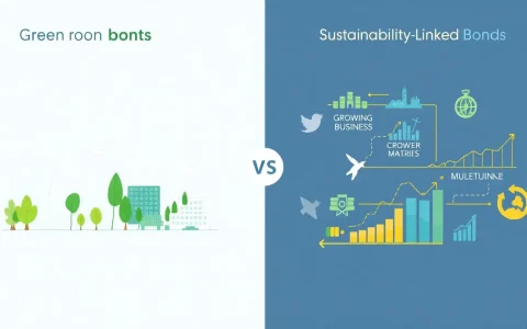 What are the main differences between green bonds and sustainability-linked bonds
