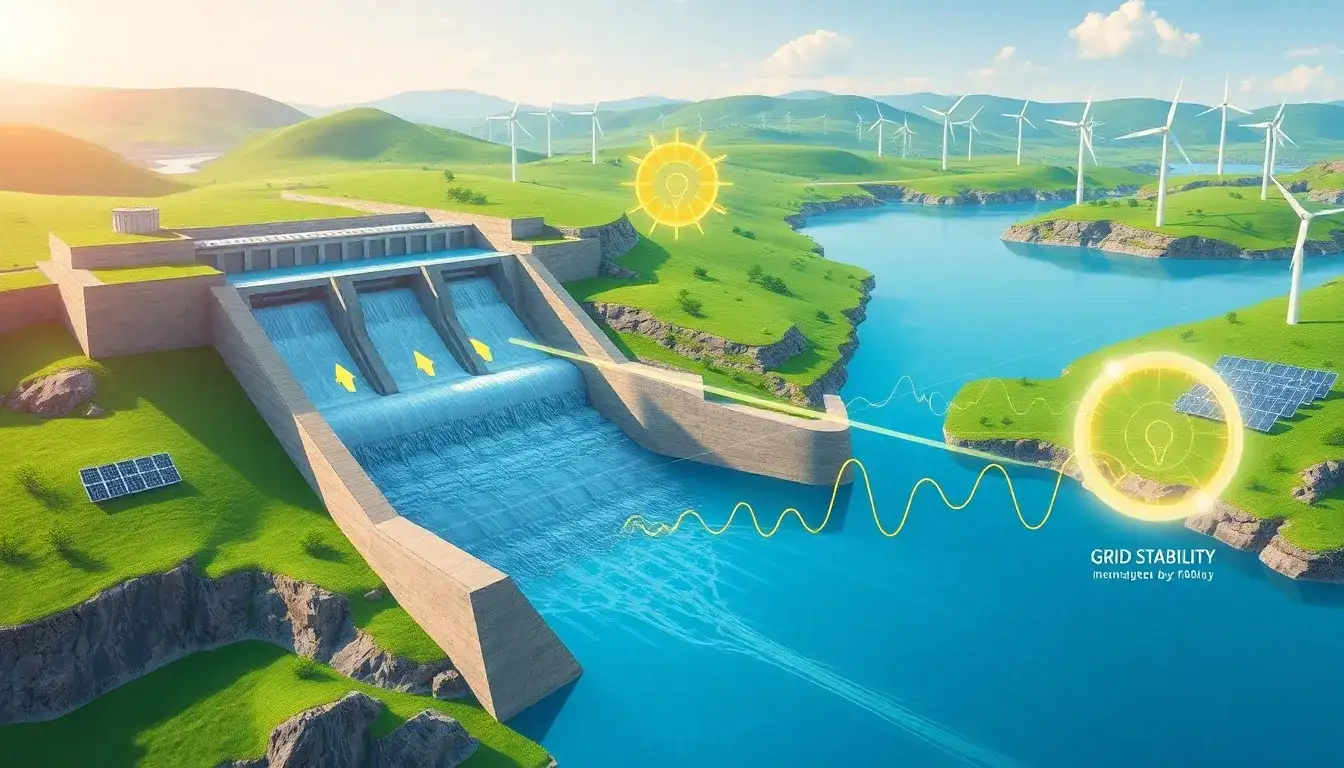 How does pumped hydro storage contribute to grid stability