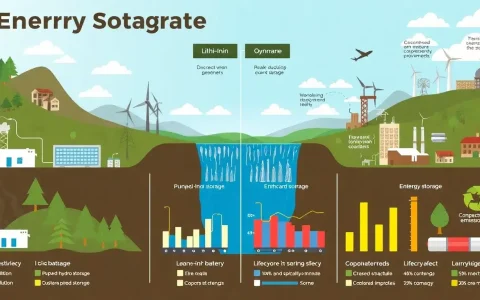 How do different energy storage technologies compare in terms of environmental impact