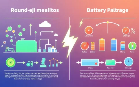 How does the round-trip efficiency of hydrogen energy storage compare to that of battery energy storage