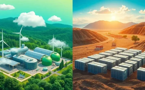 What are the environmental impacts of hydrogen energy storage versus battery energy storage