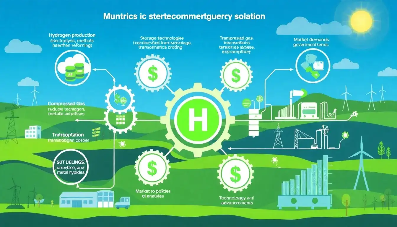 What are the main factors influencing the cost of hydrogen energy storage systems