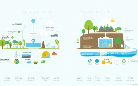 How do the environmental impacts of hydrogen energy storage systems compare to those of battery energy storage systems