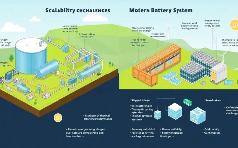 What are the scalability challenges for hydrogen energy storage compared to battery energy storage