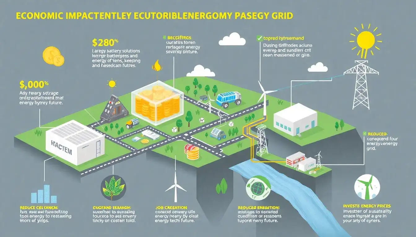 What are the economic impacts of implementing energy storage systems on the grid
