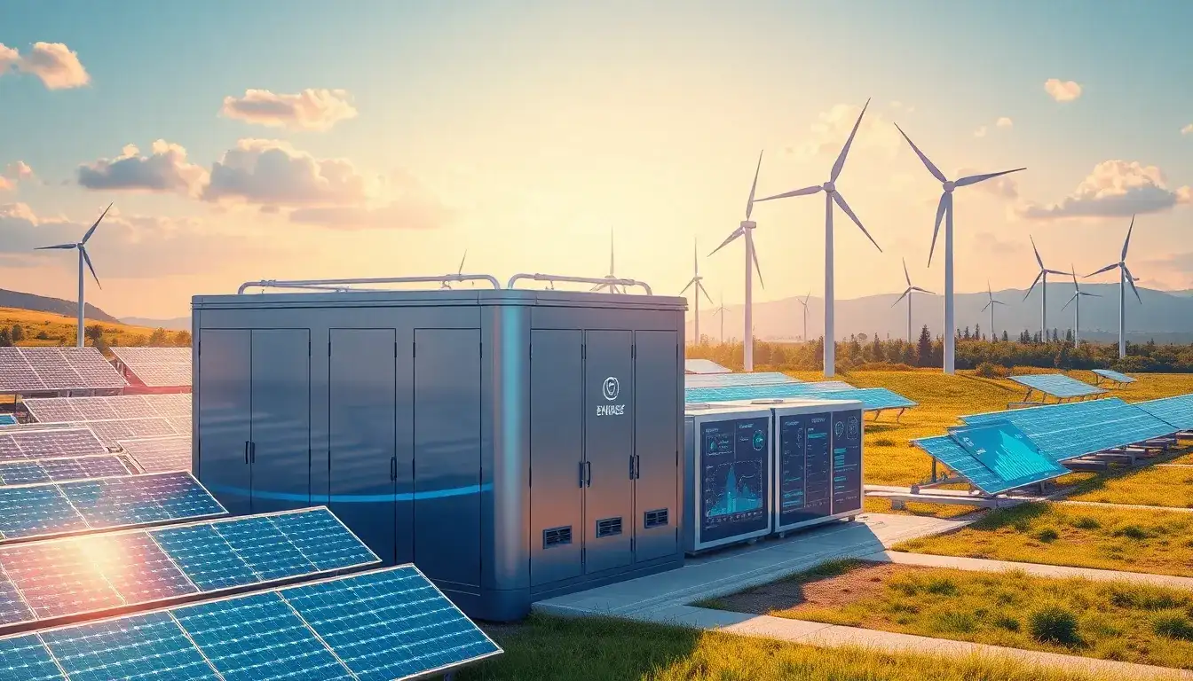 How does energy storage improve the reliability of solar and wind power