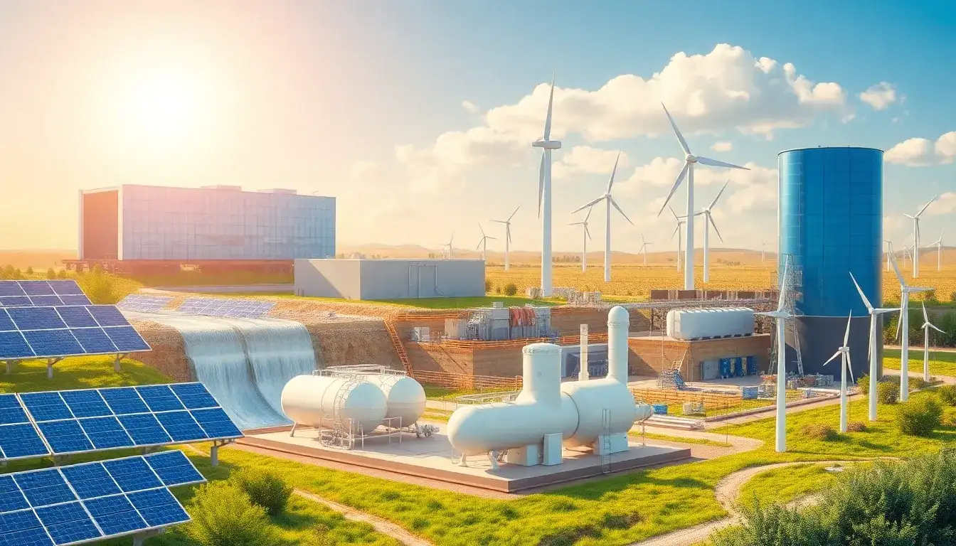 What are the most common energy storage technologies used with renewable energy