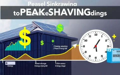 What are the cost savings for commercial buildings using peak shaving