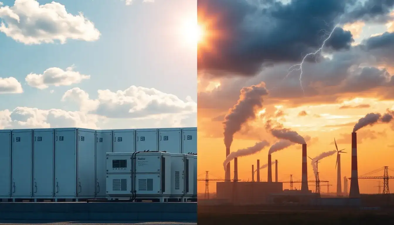 How do batteries compare to traditional power plants in terms of reliability