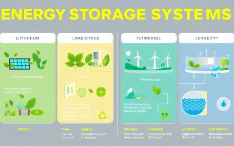 How do different types of energy storage systems compare in terms of their environmental benefits