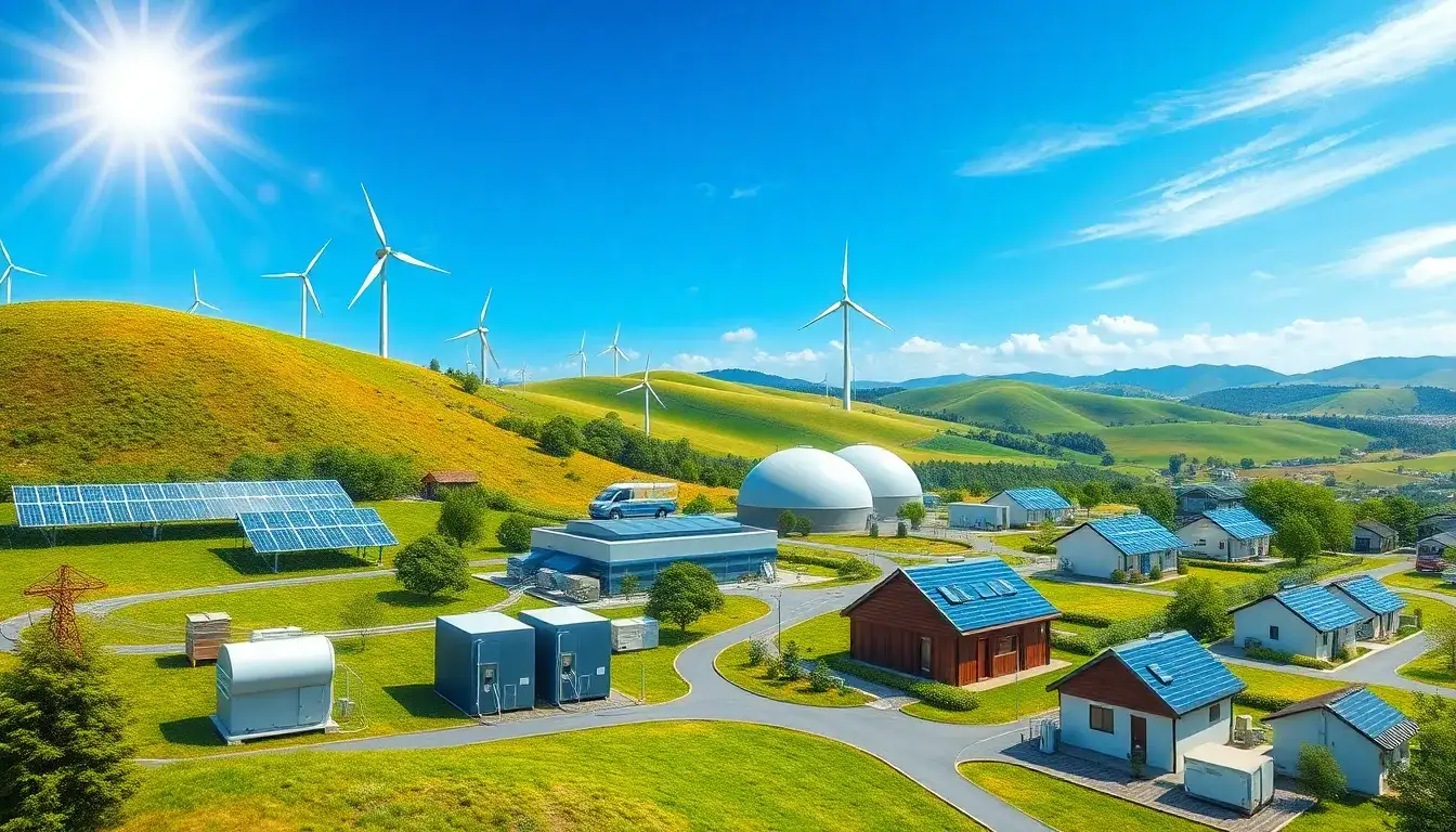 How do microgrids integrate with renewable energy sources