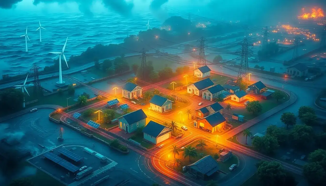 How do microgrids enhance grid resilience during natural disasters