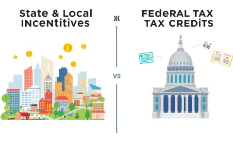 How do state and local incentives differ from federal tax credits
