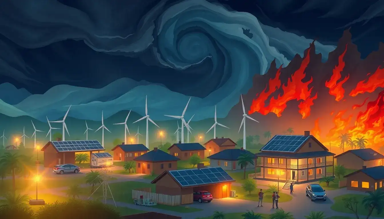 How do microgrids enhance resilience during natural disasters