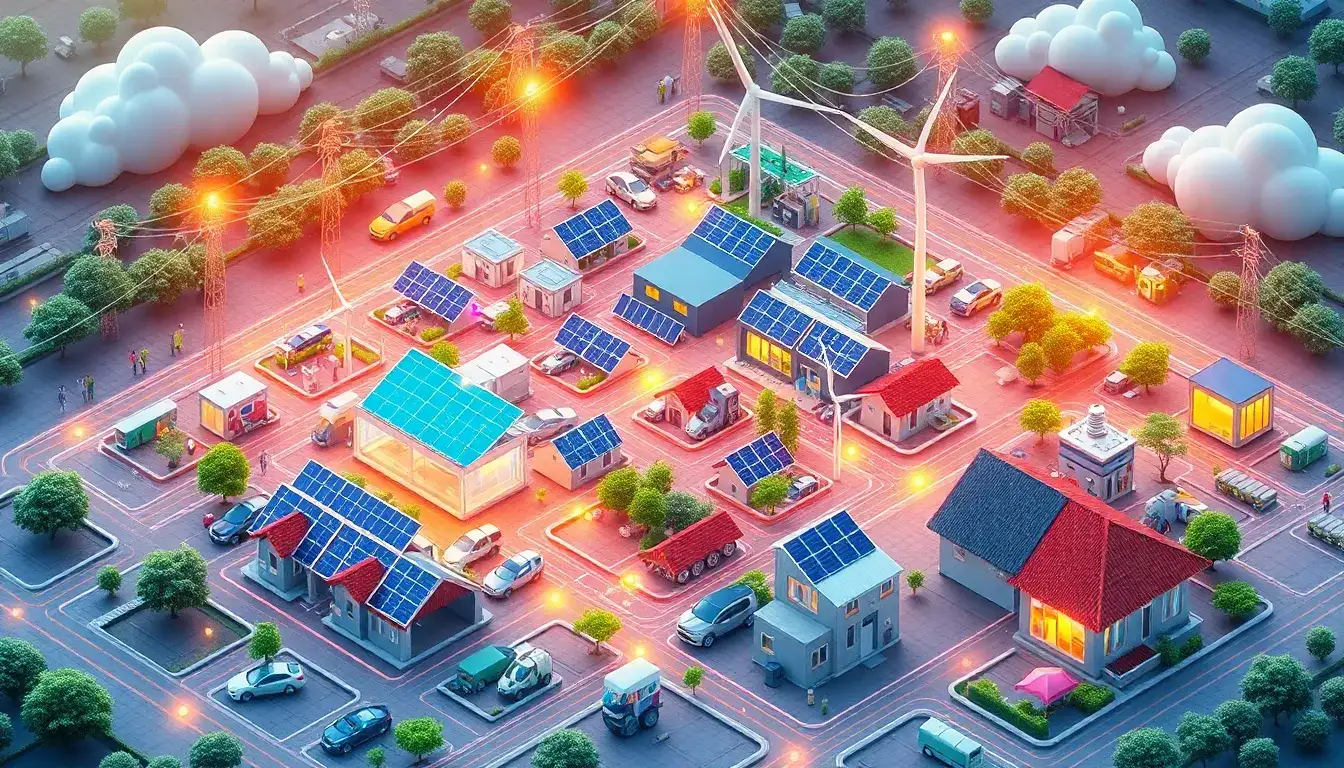 What are the main components of a scalable microgrid