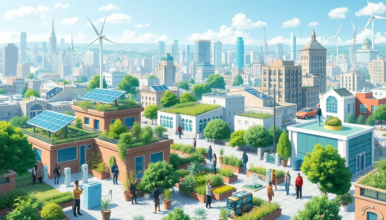 How do microgrids contribute to sustainability goals in cities