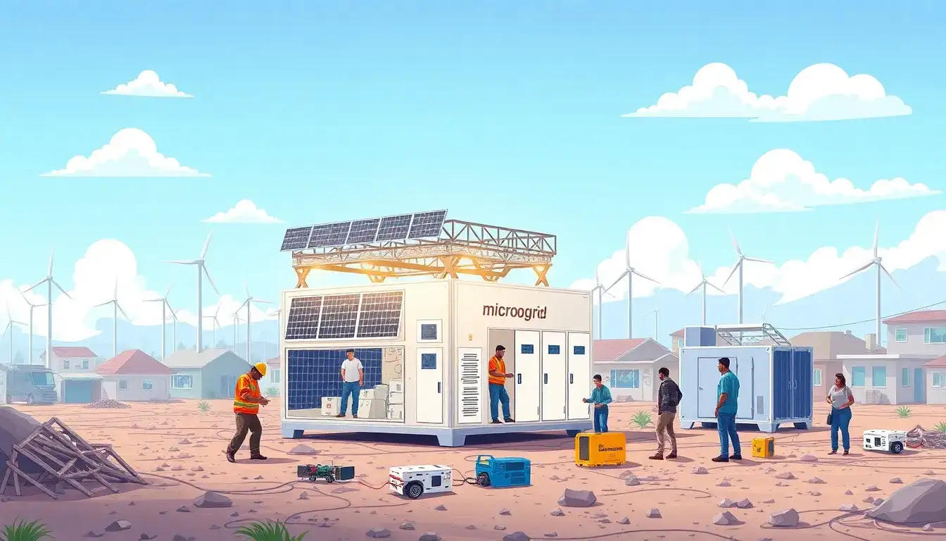 What role do microgrids play in disaster relief efforts