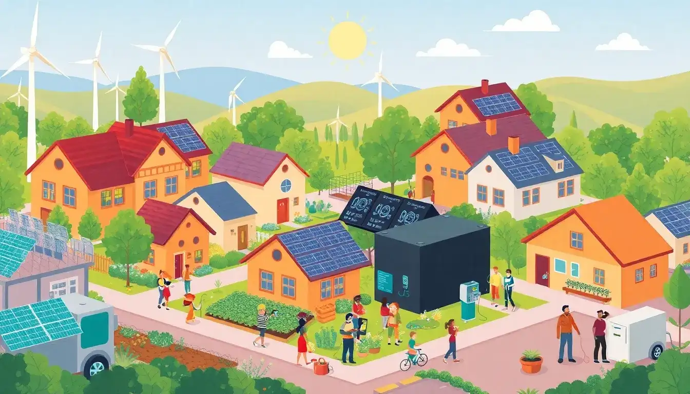 How do microgrids and battery storage systems enhance community resilience