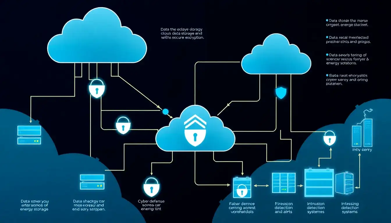 What role do cloud-based systems play in the cybersecurity of energy storage