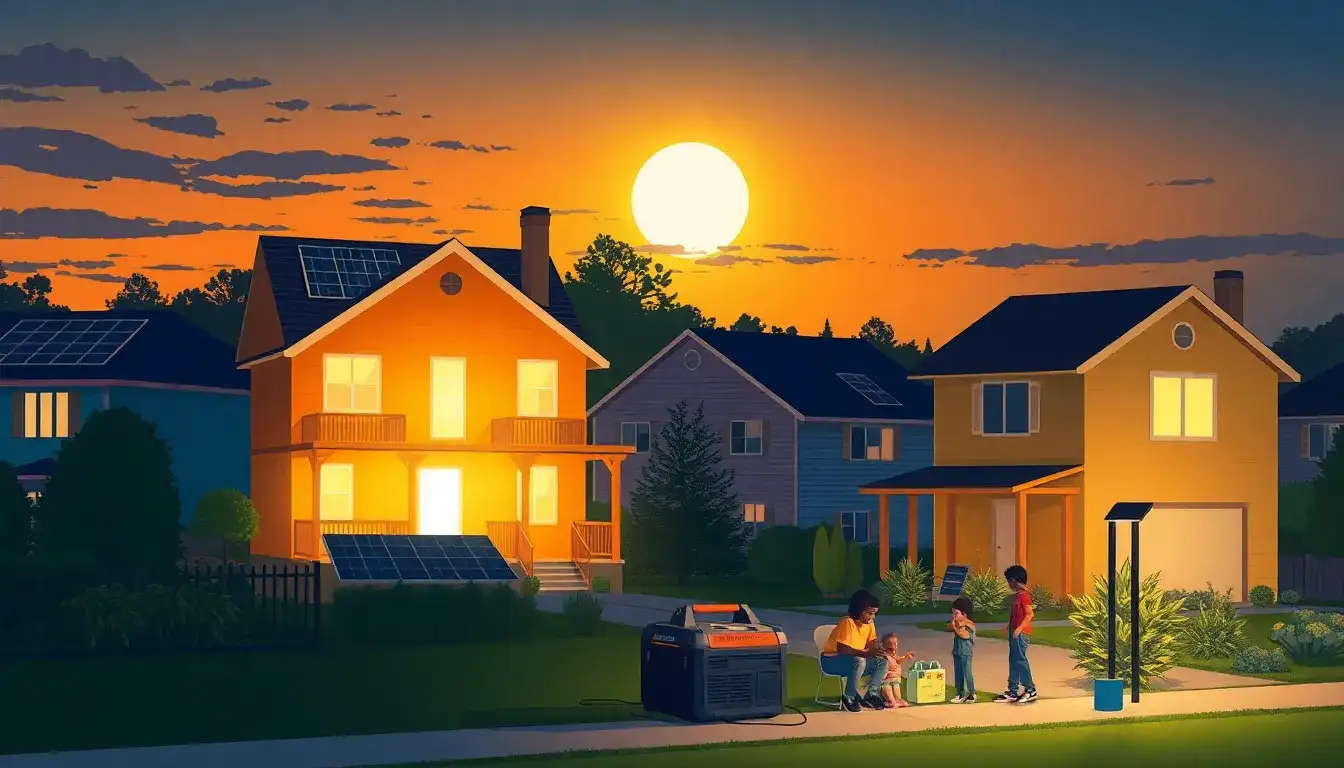 What are the main benefits of using solar power during outages