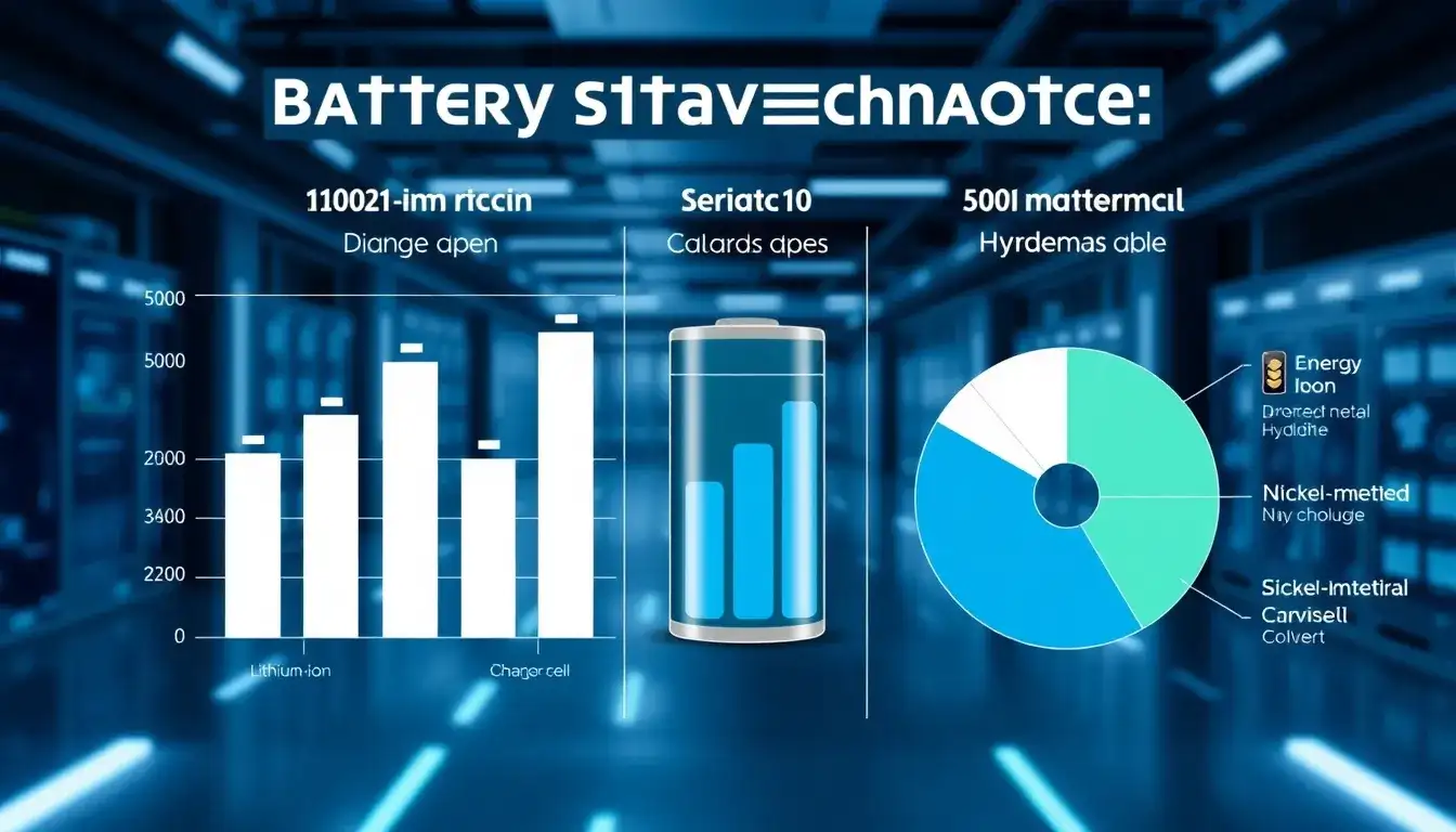 How do different battery technologies compare in terms of duration and efficiency