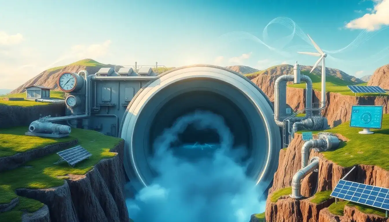 How does compressed air energy storage function